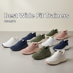 Best Wide Fit Trainers showcased in stylish, inclusive lineup with comfort-focused, modern background.