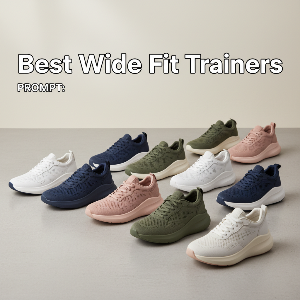Best Wide Fit Trainers showcased in stylish, inclusive lineup with comfort-focused, modern background.