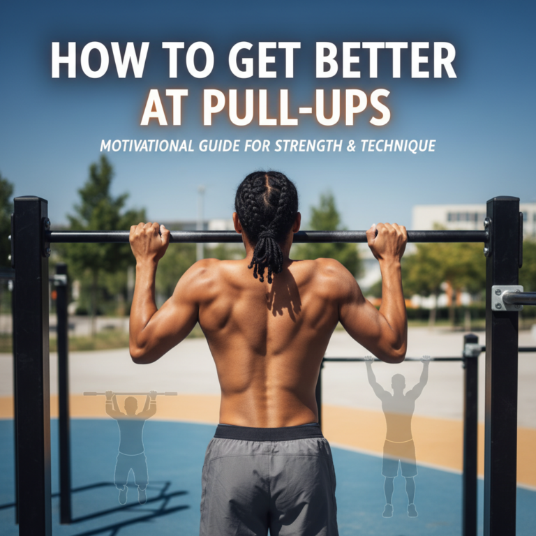 How to Get Better at Pull-Ups: Motivational cover showing progress in pull-up strength and technique