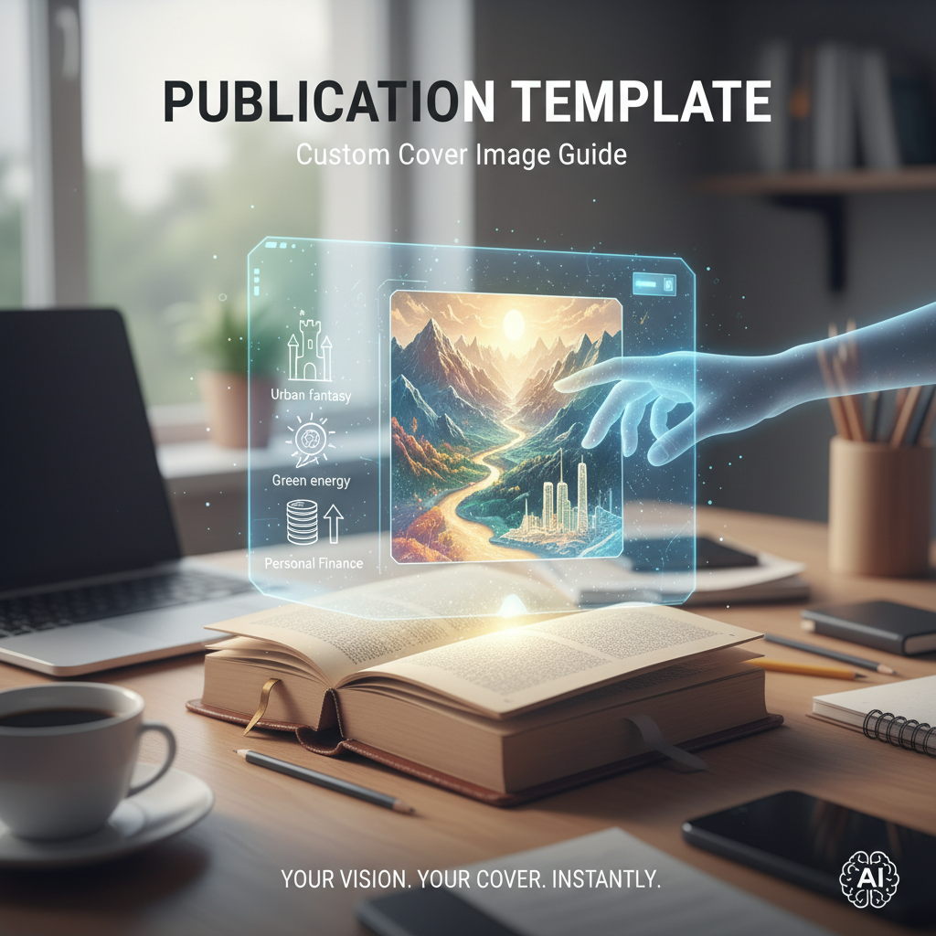 A template for generating custom publication cover images based on your chosen topic or theme.